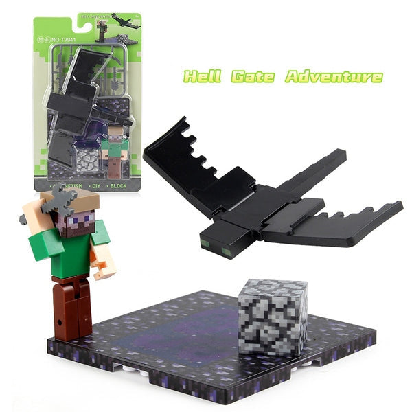 Blocos Magnéticos Colecionáveis Infantil estilo Minecraft – Conjunto de Montagem Educativo