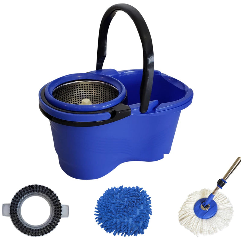 Esfregão Mop Giratório 360º com Balde 12L