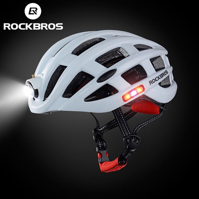 Capacete Ciclismo com Lanterna Profissional Masculino/Feminino RockBros