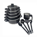 Jogo Completo de Panelas em Alumínio com Talheres