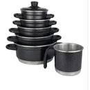 Jogo Completo de Panelas em Alumínio com Talheres