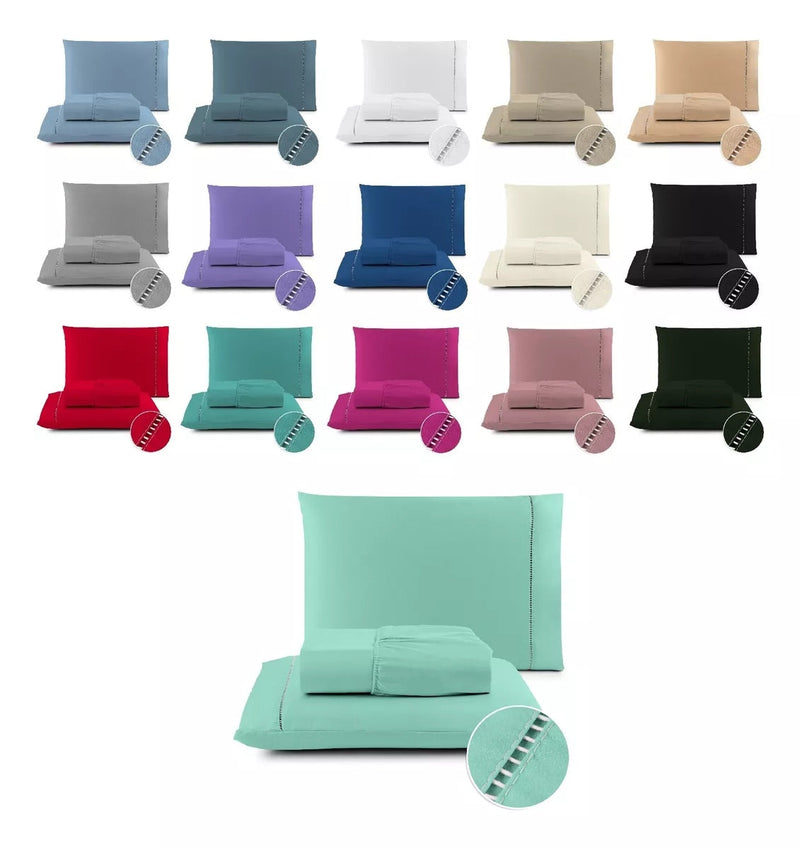 Jogo de Cama Queen 400 Fios Ponto Palito