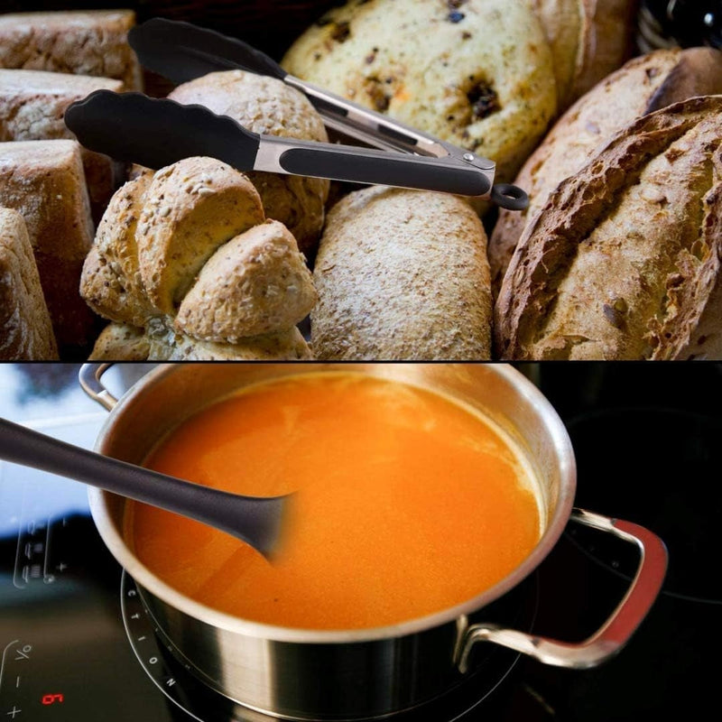 Kit 10 Peças de Utensílios Profissional de Silicone