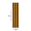 Kit 20 Painéis de Revestimento Ripado Decorativo em MDF – 45x11cm para Parede