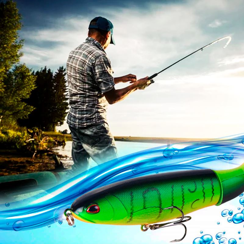 Kit Iscas Artificiais Giratória para Pesca - Compre 6 Leve 8