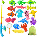 Kit de Brinquedos de Pesca Infantil – Jogo Educativo para Banho e Piscina