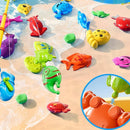 Kit de Brinquedos de Pesca Infantil – Jogo Educativo para Banho e Piscina