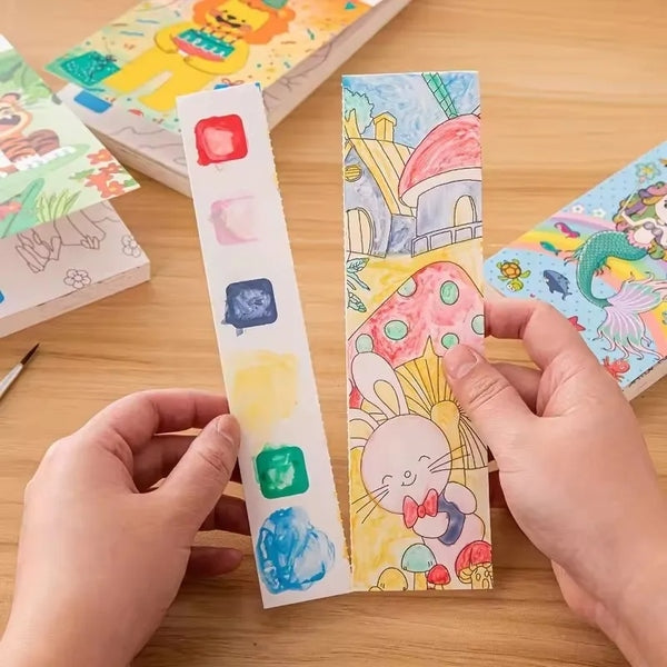 Livro de Colorir Infantil com Aquarela – 12 Páginas Educativas para Pintura e Diversão - Compre 1 Leve 2