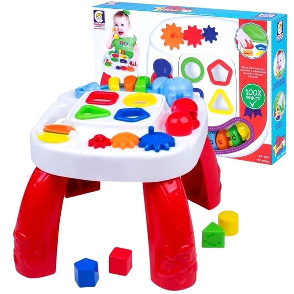 Mesa de Atividades Educativa Cotiplás – Brinquedo Didático para Bebês e Crianças