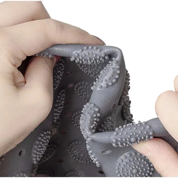 Tapete de Banheiro Antiderrapante – Almofadado com Ventosas e Função de Massagem