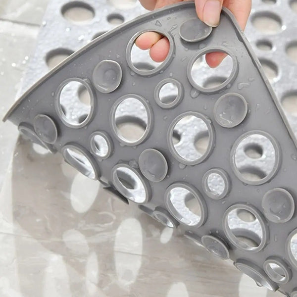 Tapete de Banheiro Antiderrapante com Ventosas – Drenagem Rápida e Massagem