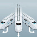 Trem Elétrico de Brinquedo Infantil com Luz e Som – Modelo de Alta Velocidade com 4 Vagões Educativo para Meninos e Meninas