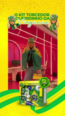 KIT TORCEDOR Combo de torcida para partida de futebol do mundo 2026 Brasil