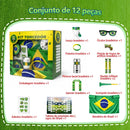 KIT TORCEDOR Combo de torcida para partida de futebol do mundo 2026 Brasil