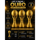 KIT TAÇAS COPA DO MUNDO 2026 – OURO 18cm
